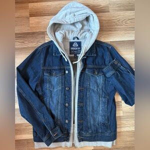 American Rag Denim Jacket with Gray Hood
